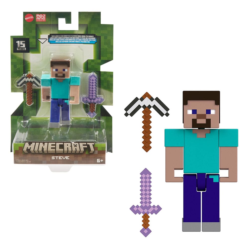 Minecraft Action Figure Steve 8 cm 0194735194346