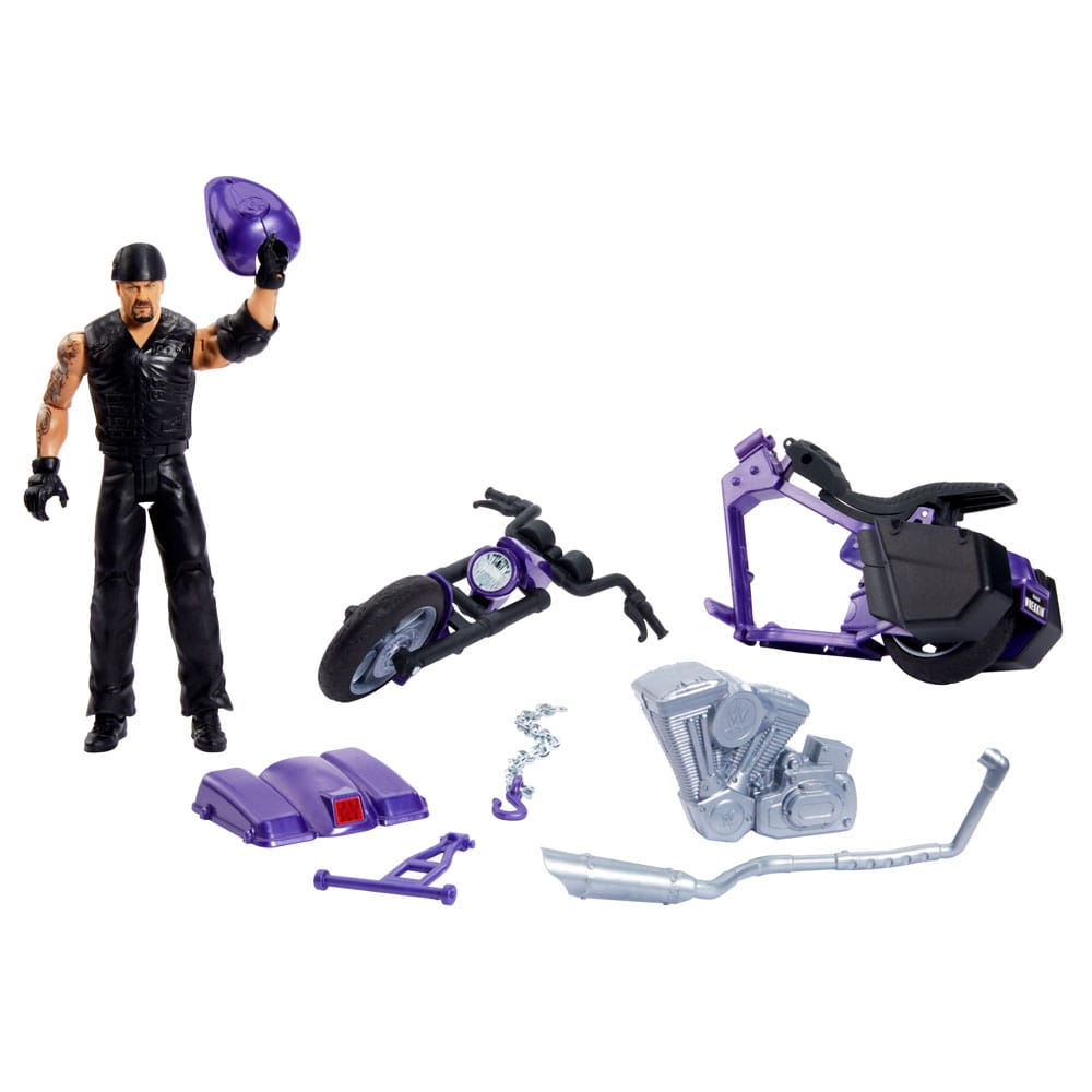 WWE Wrekkin' Vehicle Big Evil Slamcycle with Undertaker Action Figure 15 cm 0194735196838