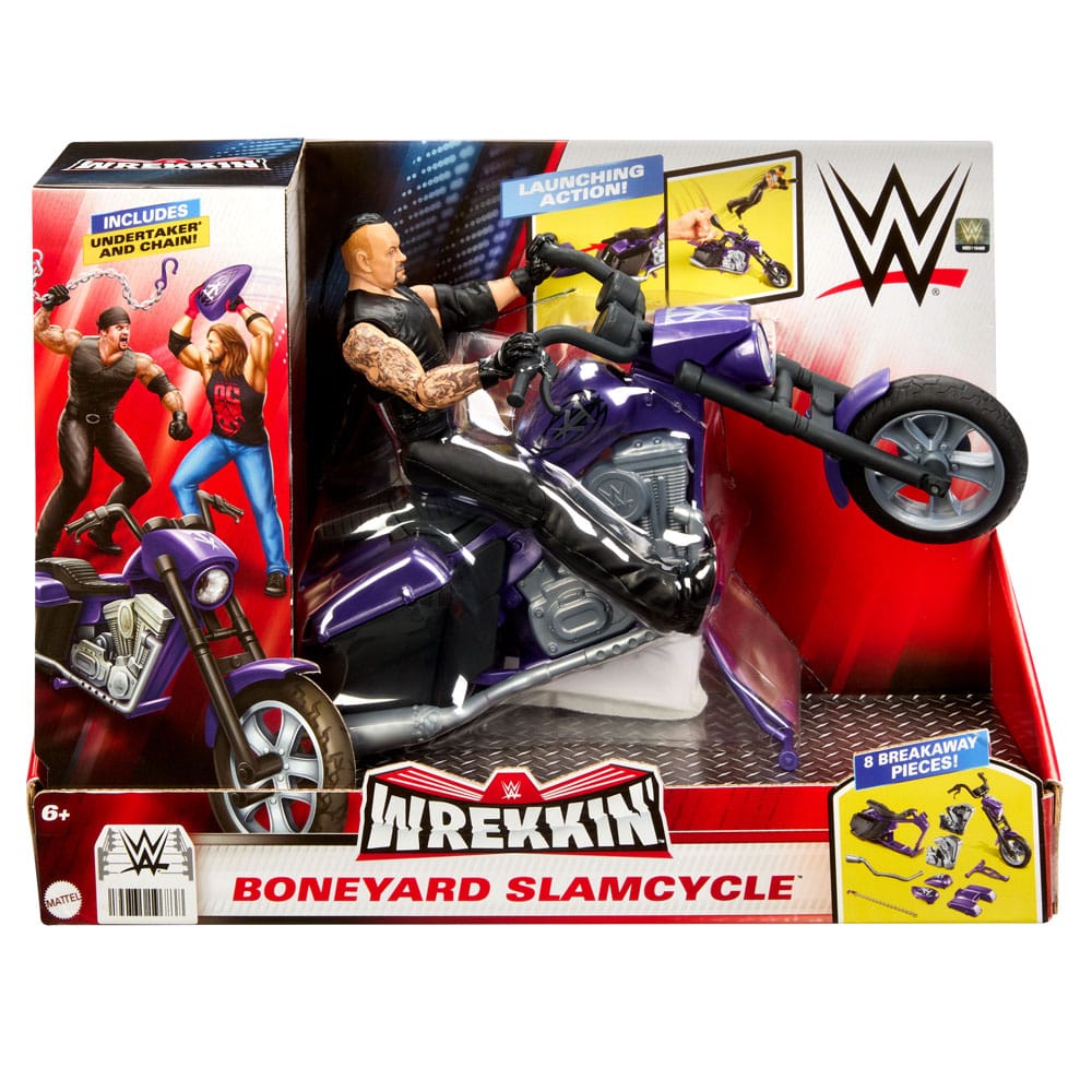 WWE Wrekkin' Vehicle Big Evil Slamcycle with Undertaker Action Figure 15 cm 0194735196838