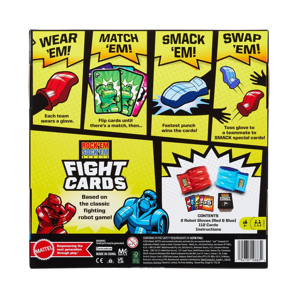 Rock'Em Sock'Em Robots Card Game 0194735198832