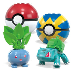 Pokémon MEGA Construction Set Grass-Type Trainer Team Building Toy Kit 0194735219421