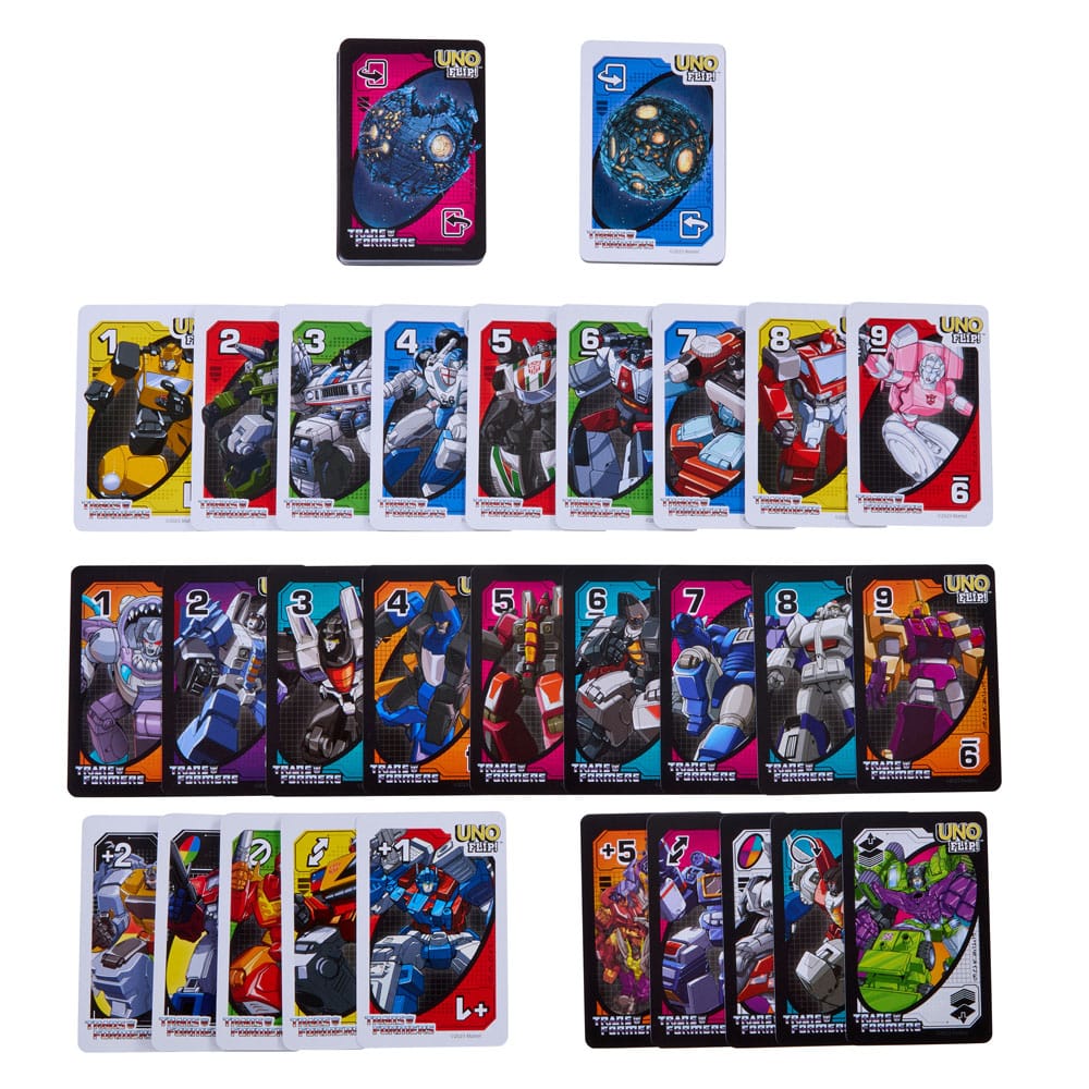 Transformers UNO Flip! Card Game 0194735231072