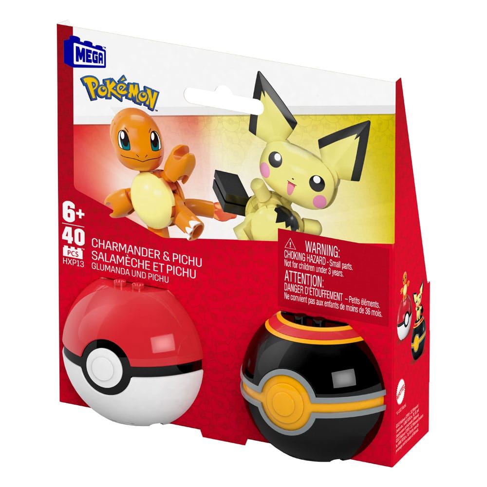 Pokémon MEGA Construction Set Poké Ball Collection: Charmander & Pichu 0194735235759