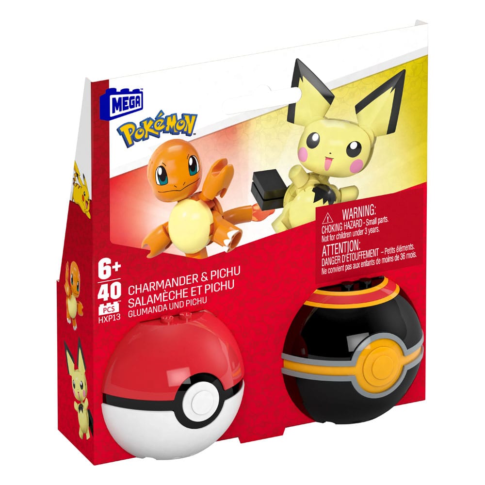 Pokémon MEGA Construction Set Poké Ball Collection: Charmander & Pichu 0194735235759