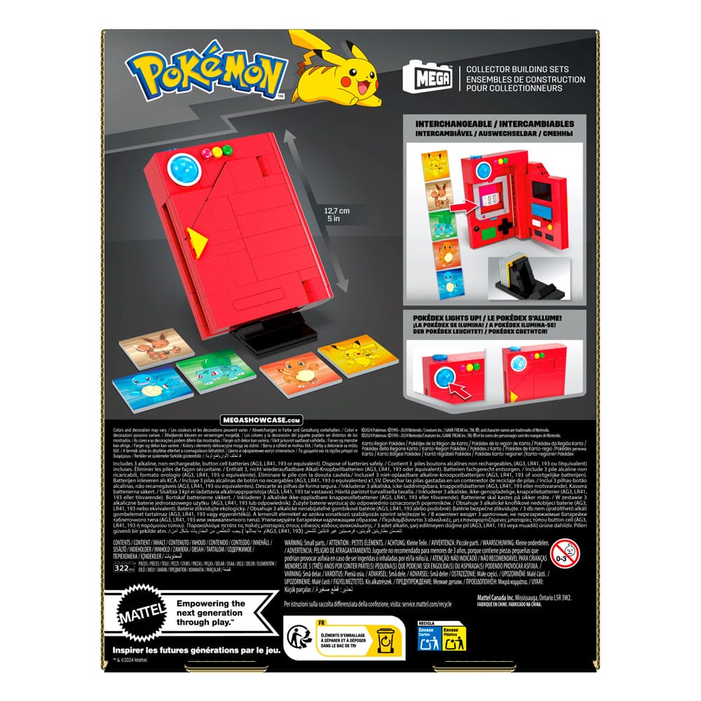 Pokémon MEGA Building Kit Kanto Region Pokédex 0194735251117