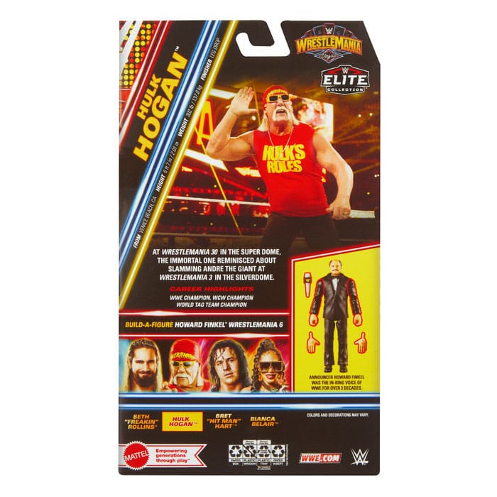 WWE WrestleMania Elite Collection Action Figure Hulk Hogan  15 cm 0194735271948