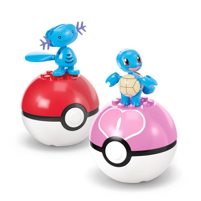 Pokémon MEGA Construction Set Water-Type Trainer Team Building Toy Kit 0194735275885