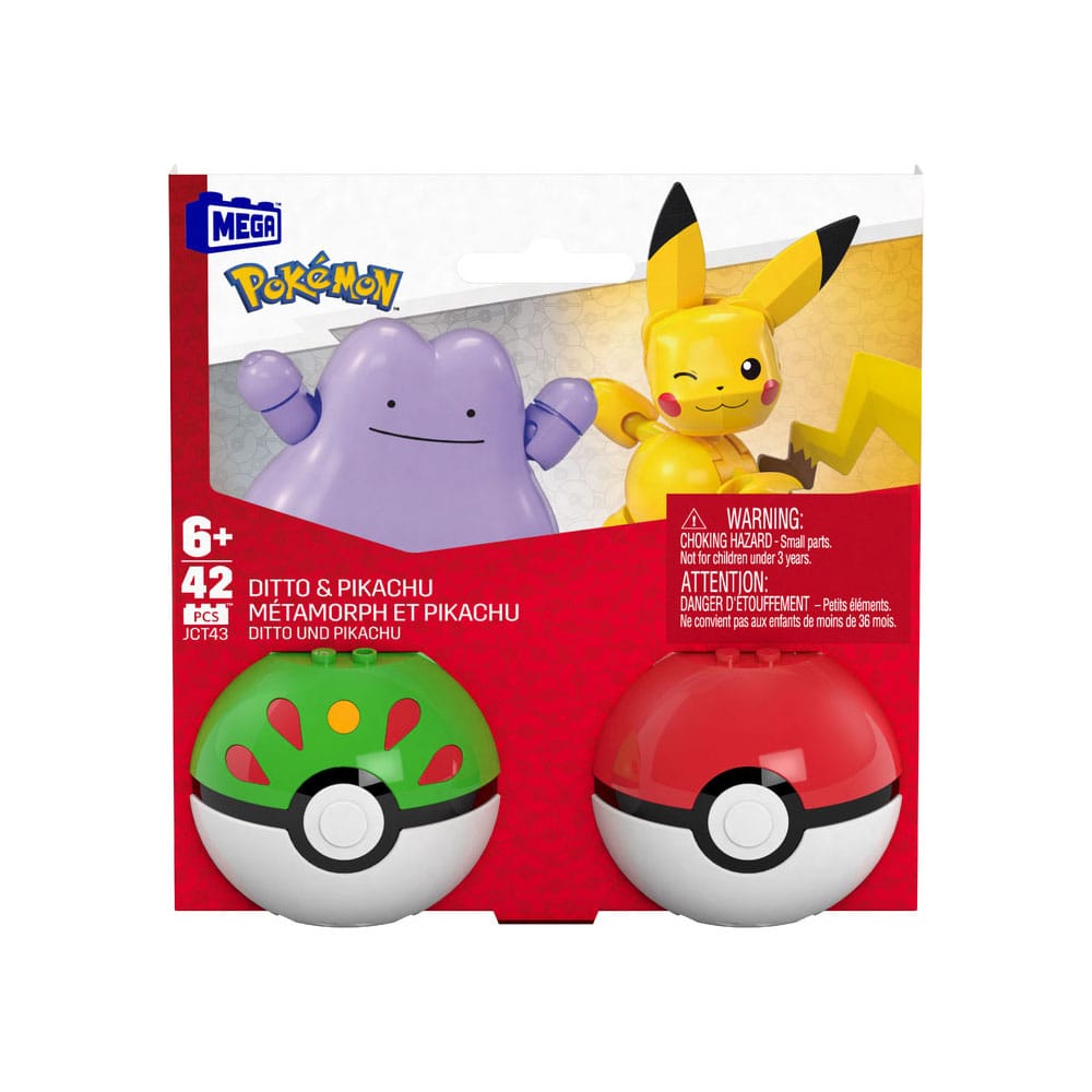 Pokémon MEGA Construction Set Poké Ball Collection: Pikachu & Ditto 0194735275908