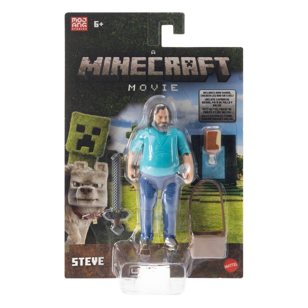 A Minecraft Movie Action Figure Steve 10 cm 0194735304295