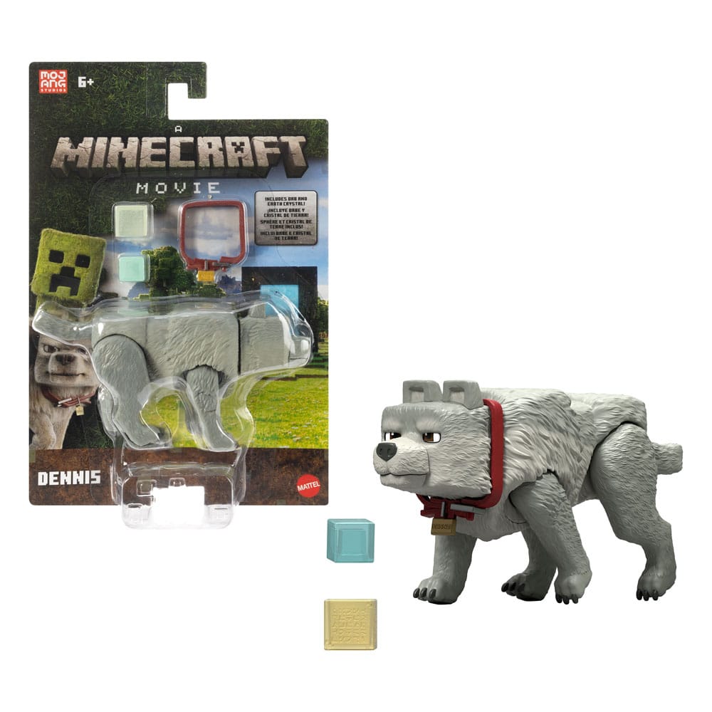 A Minecraft Movie Action Figure Dennis the Wolf 10 cm 0194735304318