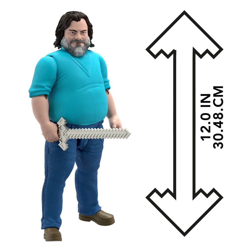 A Minecraft Movie Action Figure Large Steve 30 cm 0194735313426