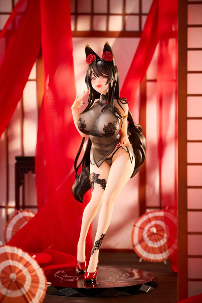 Original Character PVC Statue 1/6 Rose Fox Girl Blooming in Midwinter Illustrated by TACCO 28 cm 6975795320180