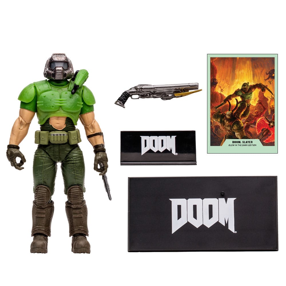 Doom Eternal Action Figure Doom Slayer Classic (Glow In The Dark Edition) Gold Label 18 cm 0787926111484