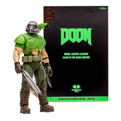 Doom Eternal Action Figure Doom Slayer Classic (Glow In The Dark Edition) Gold Label 18 cm 0787926111484