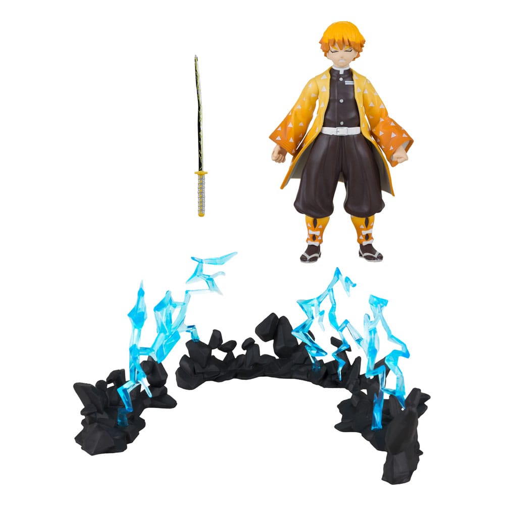 Demon Slayer: Kimetsu no Yaiba Action Figure Zenitsu Thunder Breathing Deluxe 13 cm 0787926137217