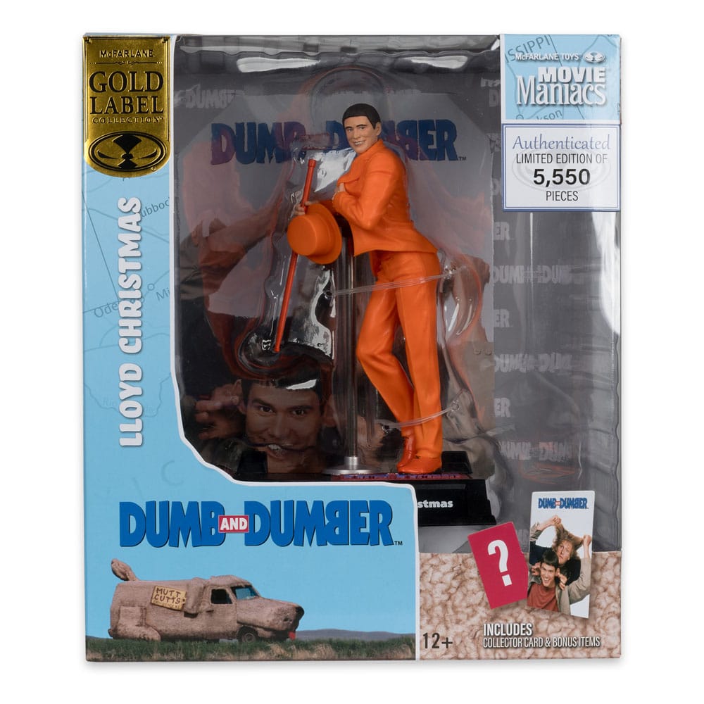 Dumb and Dumber Movie Maniacs PVC Statue Lloyd Christmas (Gold Label) 15 cm 0787926140163