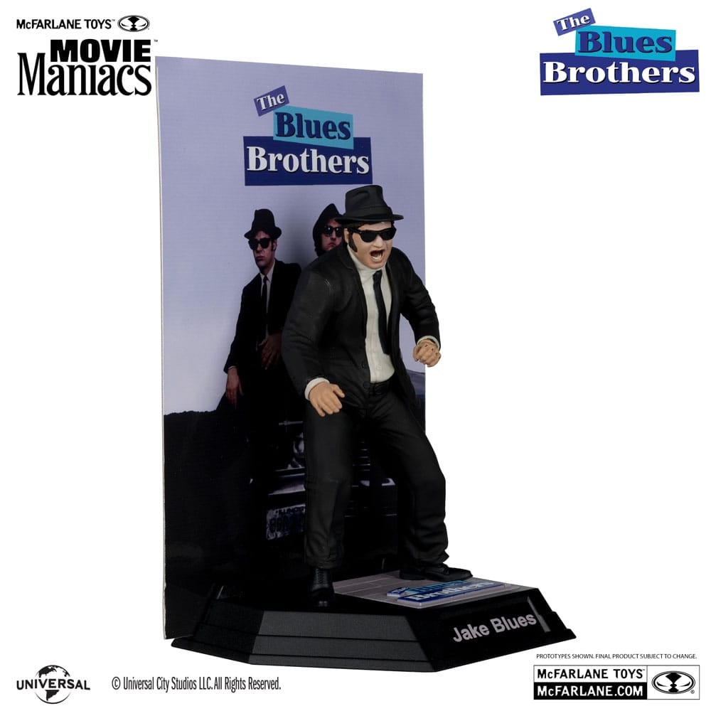 The Blues Brothers Movie Maniacs PVC Statue 2-Pack Jake & Elwood Blues (Gold Label) 15 cm 0787926140422