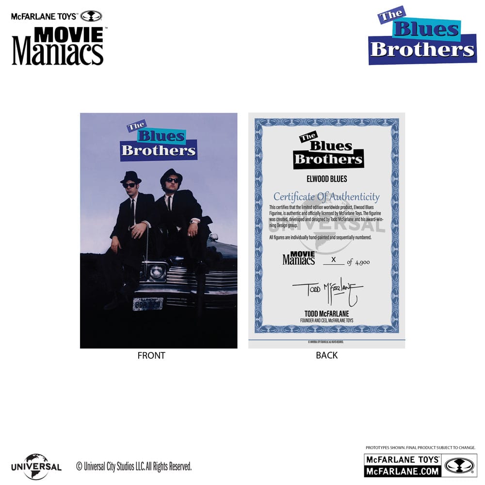 The Blues Brothers Movie Maniacs PVC Statue 2-Pack Jake & Elwood Blues (Gold Label) 15 cm 0787926140422