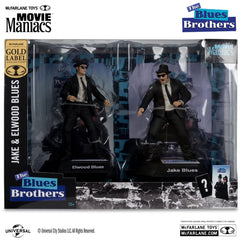 The Blues Brothers Movie Maniacs PVC Statue 2-Pack Jake & Elwood Blues (Gold Label) 15 cm 0787926140422