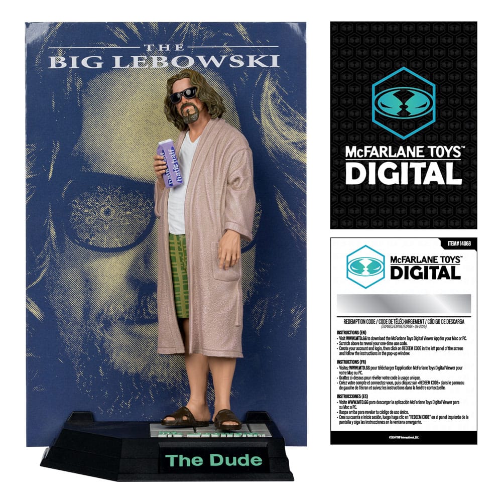 The Big Lebowski Movie Maniacs Action Figure The Dude (McFarlane Digital) 15 cm 0787926140682