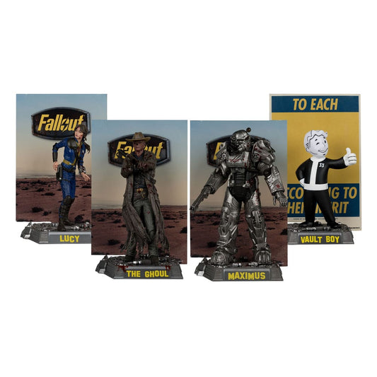 Fallout Movie Maniacs PVC Statue 4-Pack Lucy, Maximus, The Ghoul & Vault Boy 15 cm 0787926140972