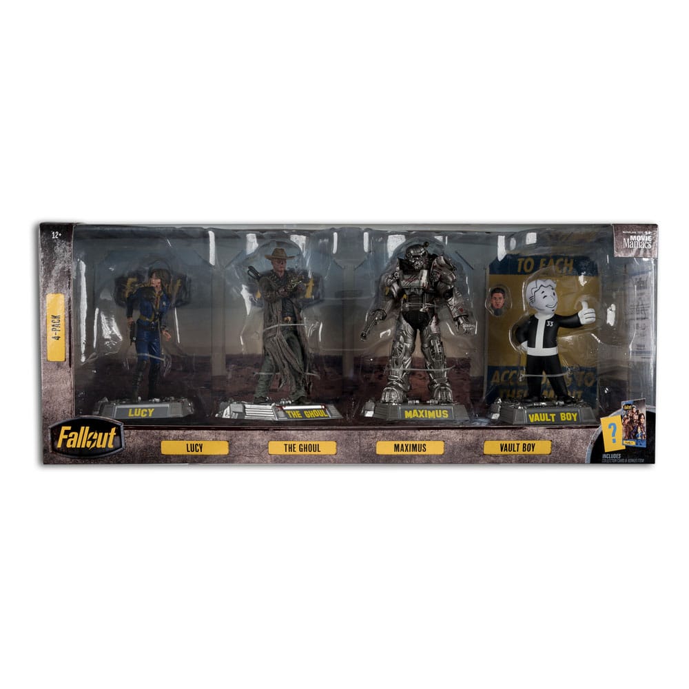 Fallout Movie Maniacs PVC Statue 4-Pack Lucy, Maximus, The Ghoul & Vault Boy 15 cm 0787926140972