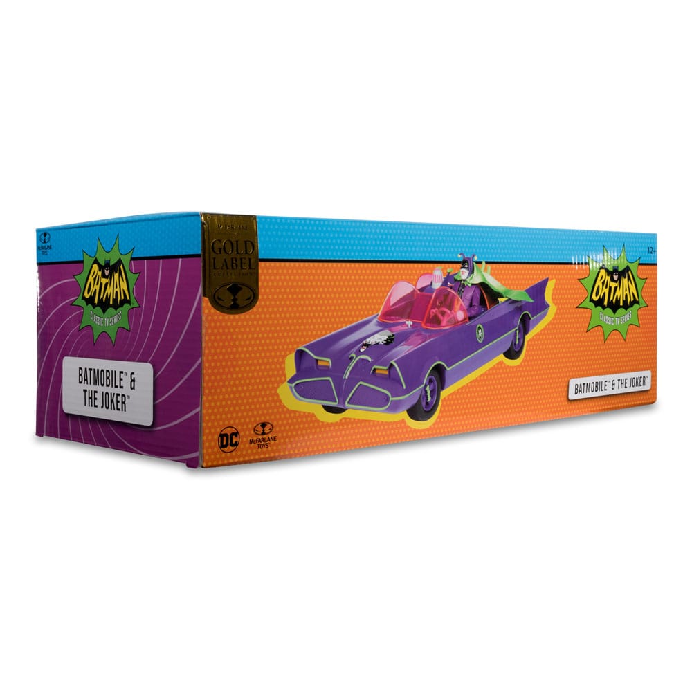 DC Retro Action Figure with vehicle Batman 66 Batmobil with Joker (Gold Label) 0787926150179