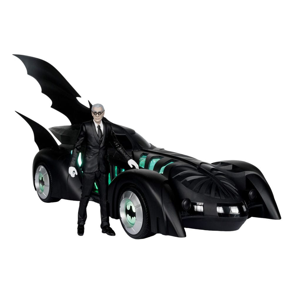 Batman Forever DC Multiverse Action Figure with Vehicle Alfred Pennyworth & Batmobile (Gold Label) 79 cm 0787926150193