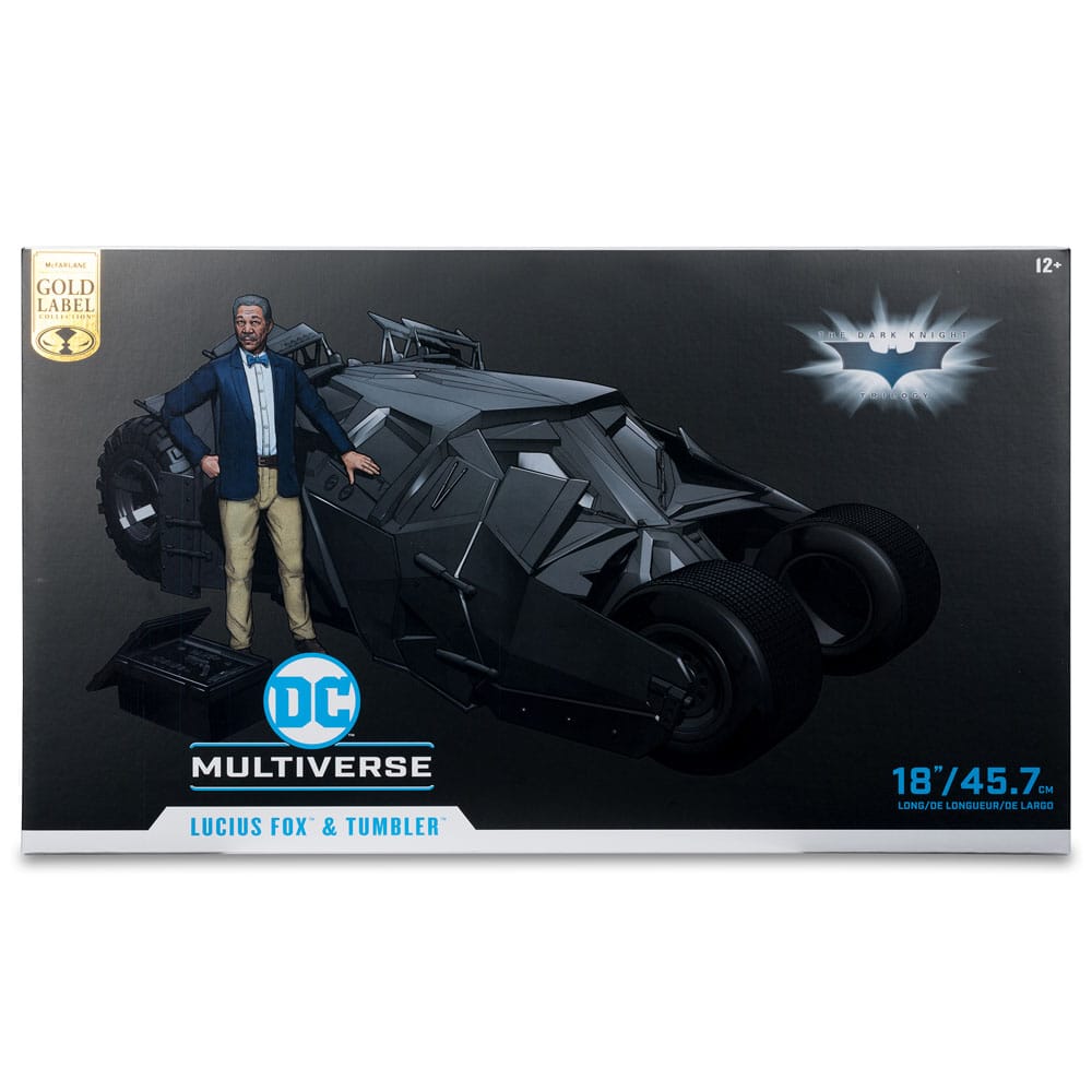 DC Multiverse Vehicle Tumbler with Lucuis Fox (The Dark Knight) (Gold Label) 0787926151930