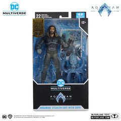 Aquaman and the Lost Kingdom DC Multiverse Action Figure Aquaman (Stealth Suit with Topo) (Gold Label) 18 cm 0787926155396