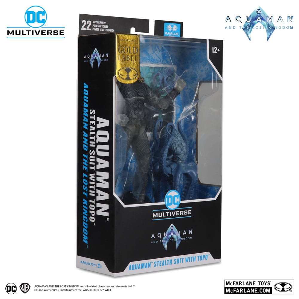 Aquaman and the Lost Kingdom DC Multiverse Action Figure Aquaman (Stealth Suit with Topo) (Gold Label) 18 cm 0787926155396