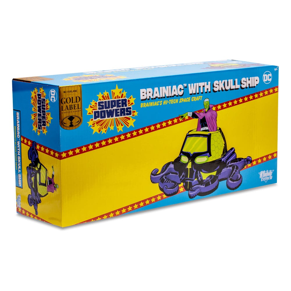 DC Direct Super Powers Action Figure with Vehicles Brainiac with Skull Ship (Gold Label) 12 cm 0787926158335