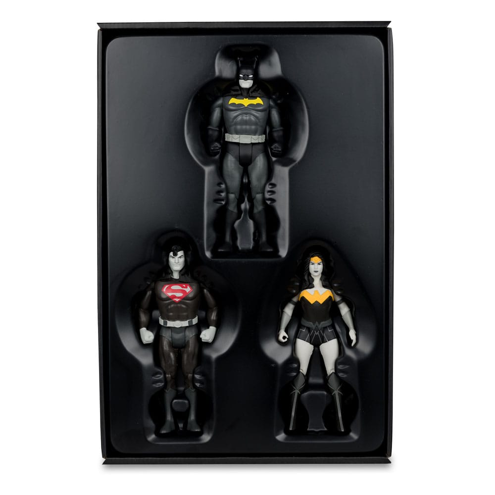 DC Direct Super Powers Action Figures Batman, Superman & Wonder Woman Black & White Accent Edition Gold Label 13 cm 0787926158366