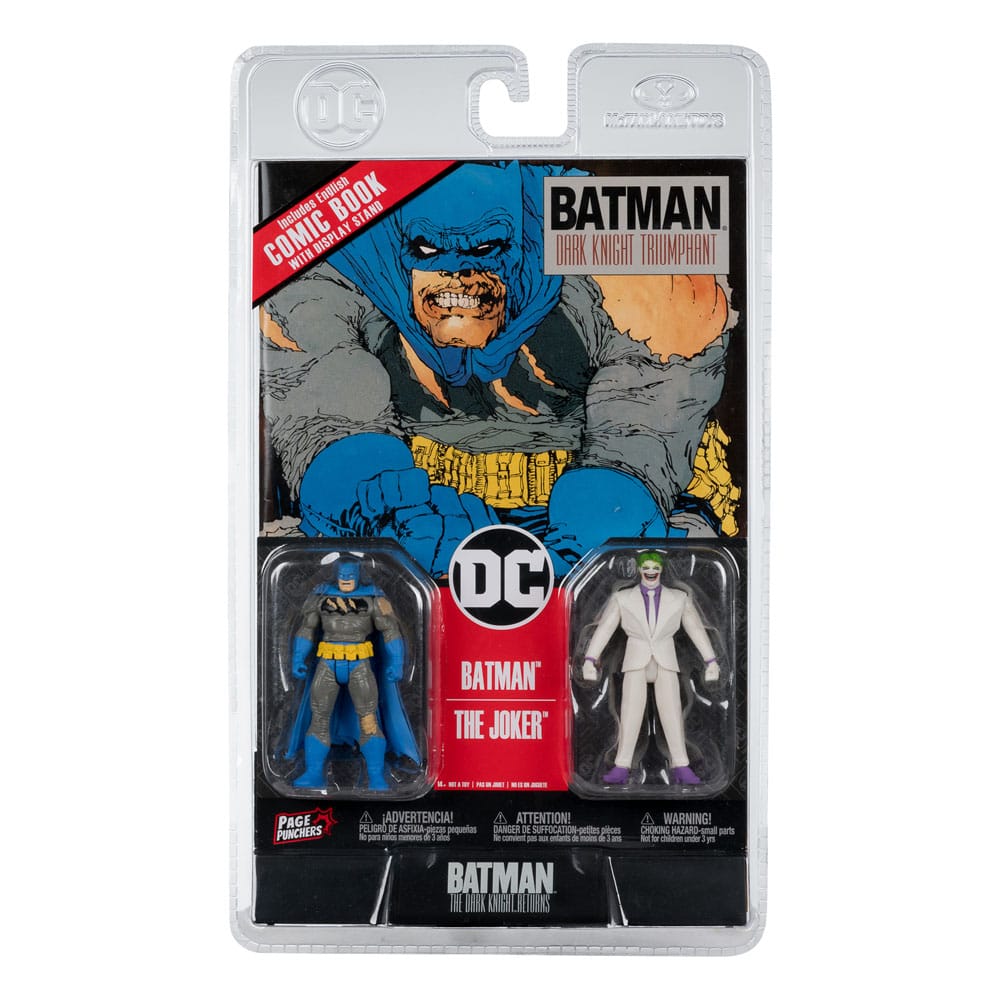 DC Direct Page Punchers Action Figure 2-Pack Batman & The Joker (Batman: The Dark Knight Returns) 8 cm 0787926158625