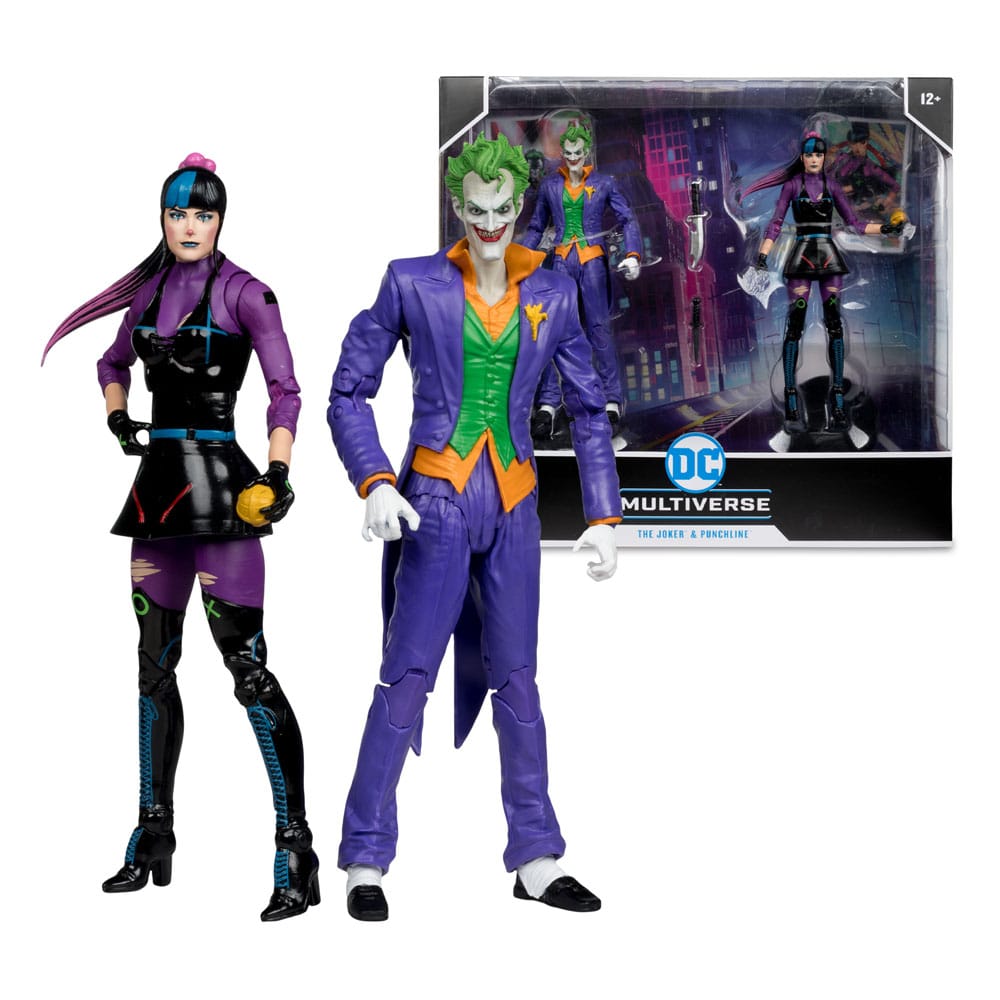 DC Multiverse Action Figures Pack of 2 The Joker & Punchline 18 cm 0787926159936