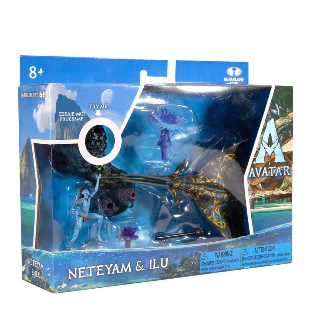 Avatar: The Way of Water Deluxe Medium Action Figures Neteyam & Ilu 0787926163827