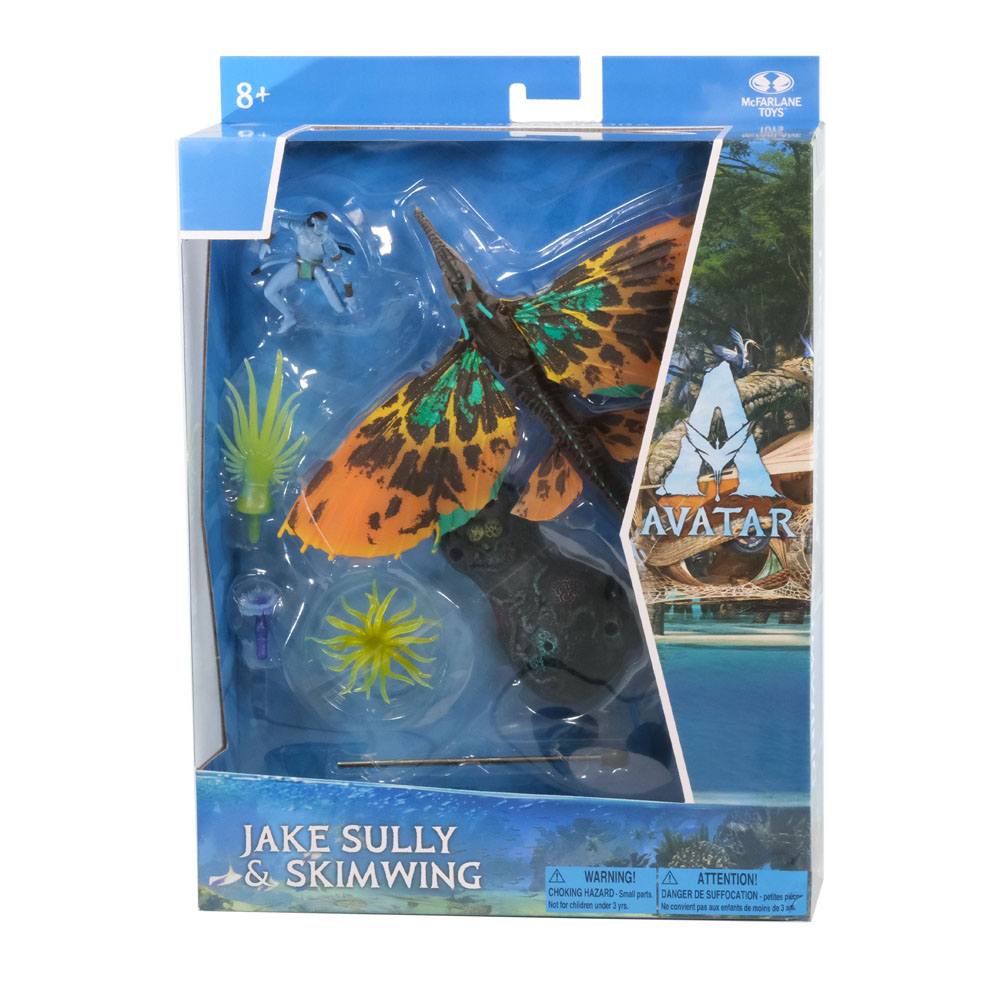 Avatar: The Way of Water Deluxe Large Action Figures Jake Sully & Skimwing 0787926164022