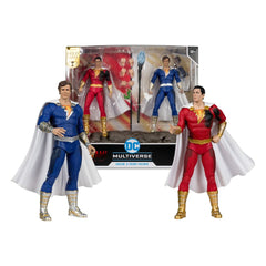 DC Multiverse Action Figures Pack of 2 Shazam (Battle Damage) & Freddie Freeman (Gold Label) 18 cm 0787926171310