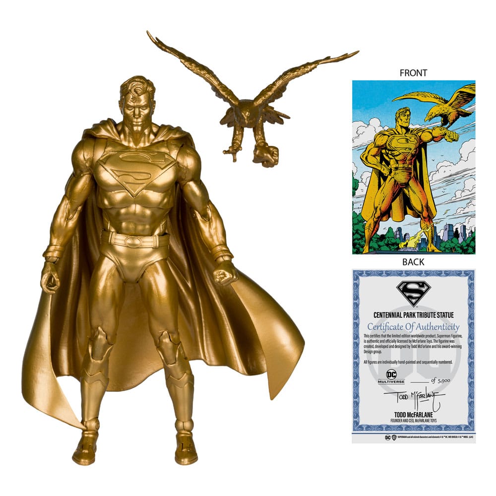 DC Multiverse Action FigureSuperman (Centennial Park Tribute Statue) Gold Label 18 cm 0787926172898