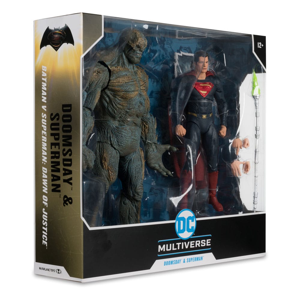 Batman v Superman: Dawn of Justice DC Multiverse Mega Action Figure 2-Pack Doomsday & Superman 0787926173284