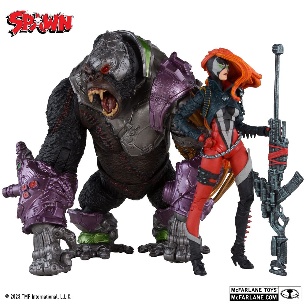 Spawn Action Figures Pack of 2 She Spawn & Cy 0787926902013