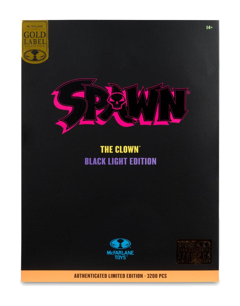 Spawn Action Figure The Clown (Black Light Edition) (Gold Label) 30 cm 0787926902099