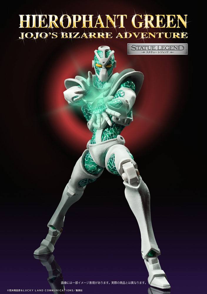 JoJo's Bizarre Adventure Part3 Statue Legend PVC Statue Hierophant Green 14 cm 4582638226503