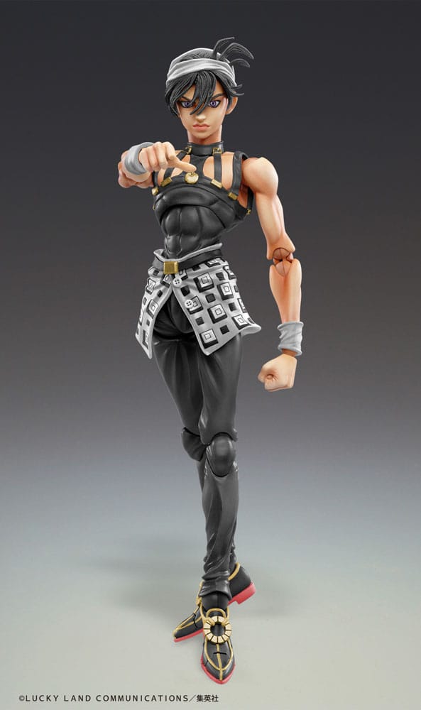 JoJo's Bizarre Adventure Part 5: Golden Wind Action Figure Chozokado (Narancia Ghirga & As Ver. Black) 15 cm 4582638235482