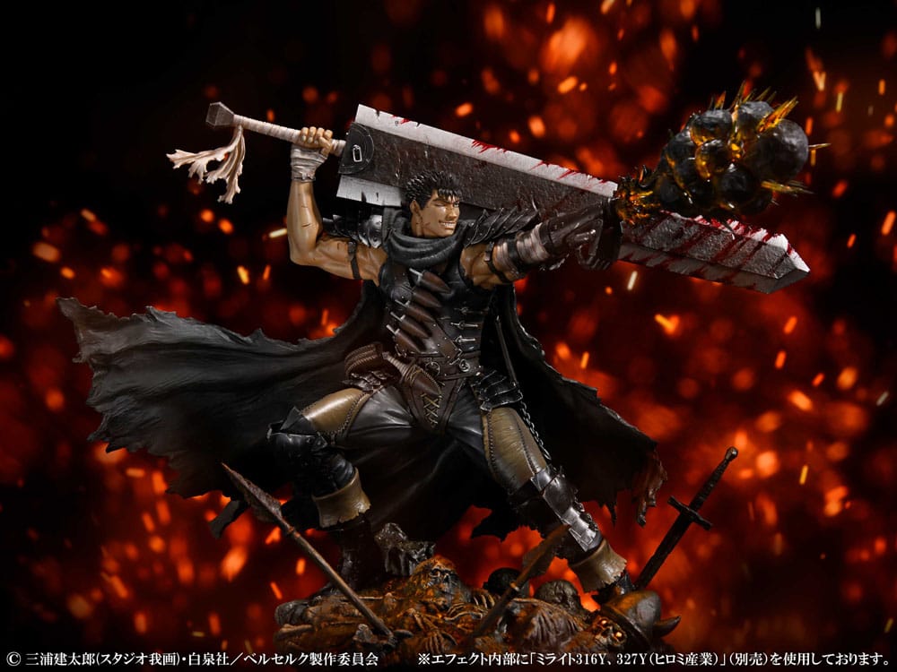 Berserk PVC Statue 1/7 Guts Black Swordsman Ver. 26 cm 4582777524454