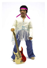 Jimi Hendrix Action Figure Woodstock Flocked 20 cm 0850003511795