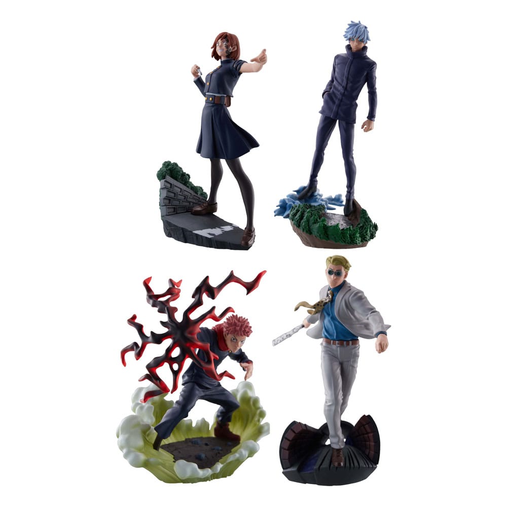 Jujutsu Kaisen Petitrama Series Trading Figure 3-Set Jujutsu Kaisen Series Vol.2 Setn 9 cm 4975430518691