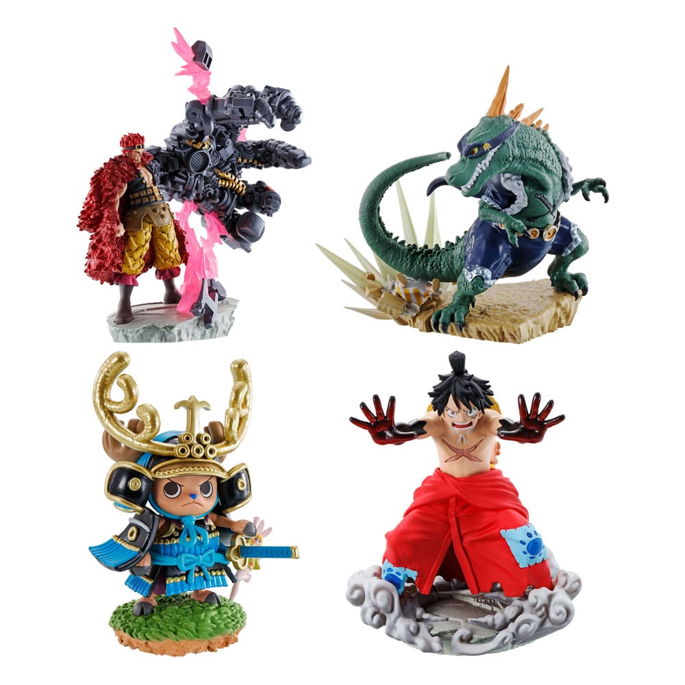 One Piece Petitrama PVC Mini Statue Logbox Re Birth Wanokuni Vol. 2 Set 9 cm 4975430518707