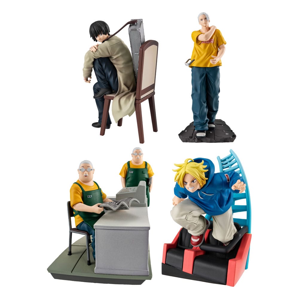 Sakamoto Days Petitrama EX Series Trading Figure 4-Set Cut Out Scenes Set 9 cm 4975430519049