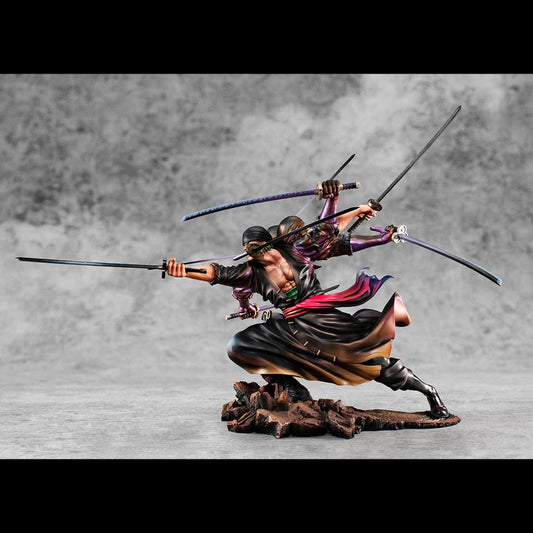 One Piece Excellent Model P.O.P PVC Statue SA-Maximum Roronoa Zoro Ver. Demon Spirit Kyuutouryuu Asura 17 cm 4535123716294